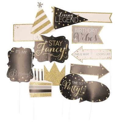 26x verjaardag foto prop set - 13-delig - beschrijfbaar - birthday party - photo booth accessoires 26x verjaardag foto prop set - 13-delig - beschrijfbaar - birthday party - photo booth accessoires