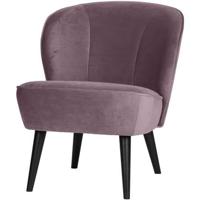 WOOOD Sara Fauteuil - Velvet - Warm Lila - 59x71x70 - thumbnail