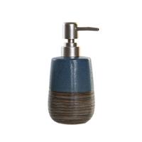 Items Zeeppompje/dispenser - polystone - marine blauw - 16 cm - toilet/badkamer