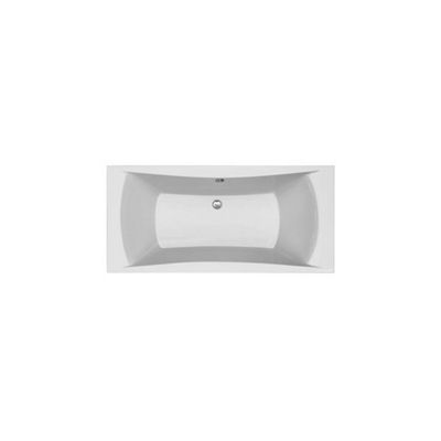 Ligbad Duo Plieger Temple Acryl Extra Diep en Ruim 190x90x47 cm met Poten Wit