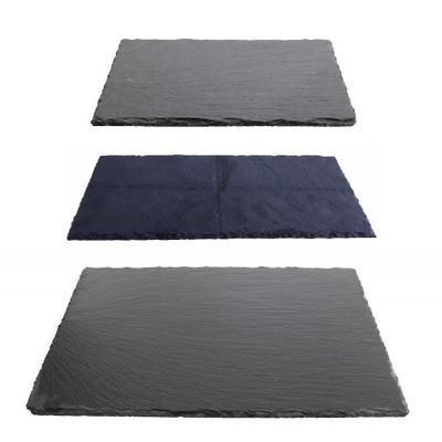 Setje van 3 stuks leisteen serveer plankjes - 20 x 30 en 30 x 40 cm en 17 x 34 cm