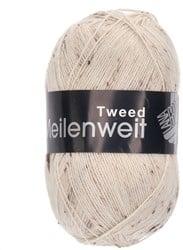 Lana Grossa Meilenweit 100 Tweed 106 Natuur Gemeleerd