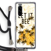Let it bee: Sony Xperia 5 Transparant Hoesje met koord