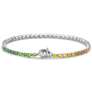 TI SENTO-Milano 2995MC Armband Regenboog zilver-zirconia zilver-en multicolour 2,5 mm