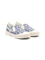 Gucci Kids chaussures de skate à logo en jacquard - Tons neutres - thumbnail