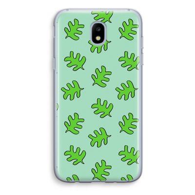 Groene blaadjes: Samsung Galaxy J5 (2017) Transparant Hoesje