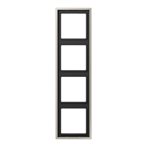 Jung LS990 Edelstaal Afdekraam 4-voudig ES2984