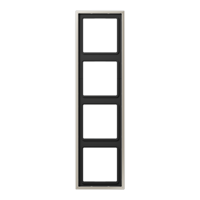 Jung LS990 Edelstaal Afdekraam 4-voudig ES2984