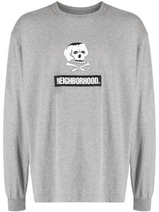 Neighborhood t-shirt à logo brodé - Gris