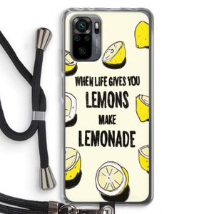Lemonade: Xiaomi Redmi Note 10 Pro Transparant Hoesje met koord