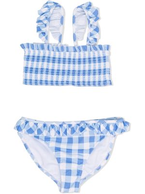 Ralph Lauren Kids bikini à carreaux - Bleu