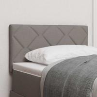 Stoffen Hoofdbord Geometrisch met hoofdeinde Taupe 80 cm Stof