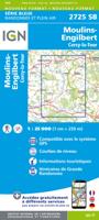 Topografische kaart - Wandelkaart 2725 SB - Serie Bleue Moulins-Engilbert | IGN - Institut Géographique National