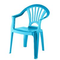 Camping Kinderstoel van kunststof - blauw - 37 x 31 x 51 cm