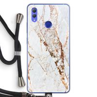 Goud marmer: Honor Note 10 Transparant Hoesje met koord