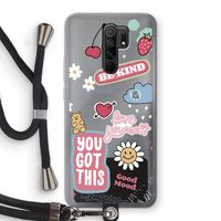 Positivity: Xiaomi Redmi 9 Transparant Hoesje met koord