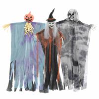 VidaXL Halloween hangende spook 3 pcs multikleur 61 x 97 cm polyester