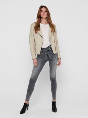 ONLY coated bikerjack Ava off white