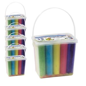 Clown stoepkrijt sticks - 90x stuks - verschillende kleuren - speelgoed - kinderen