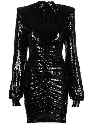 Philipp Plein robe à ornements en sequins - Noir