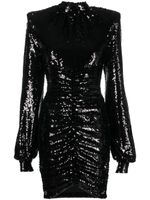 Philipp Plein robe à ornements en sequins - Noir