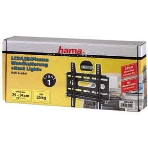Hama "Next Light" LCD/PL/LED Wall Bracket, VESA 200x200, fixed, black Zwart