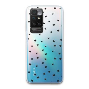 Kleine kattenkopjes: Xiaomi Redmi 10 Transparant Hoesje