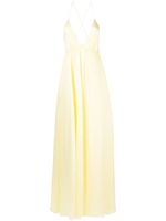 ZIMMERMANN robe évasée Slik Slip en soie - Jaune