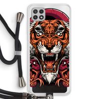 Tiger and Rattlesnakes: Samsung Galaxy A22 4G Transparant Hoesje met koord