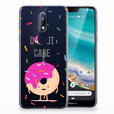 Nokia 7.1 | Siliconen Case | Donut Roze