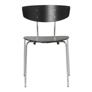 ferm LIVING Herman Eetkamerstoel Chrome - Black