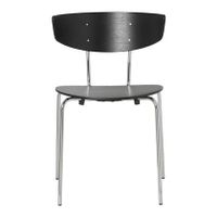 ferm LIVING Herman Eetkamerstoel Chrome - Black - thumbnail