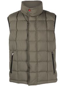 Kiton gilet matelassé à fermeture zippée - Vert