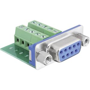 Delock 65268 65268 D-sub female connector 180 ° Aantal polen: 9, 10 1 stuk(s)