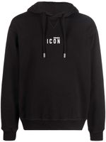 DSQUARED2 hoodie à logo imprimé - Noir