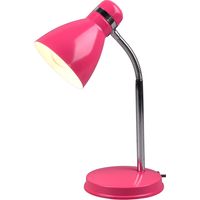 LED Bureaulamp - Tafelverlichting - Trion Himaya - E27 Fitting - Rond - Mat Roze - Aluminium