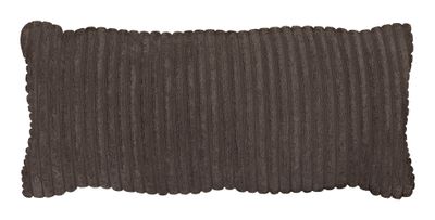 WOOOD Sierkussen 'Bean' 30 x 70cm, Rib, kleur Mud