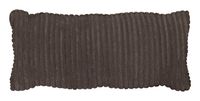 WOOOD Sierkussen 'Bean' 30 x 70cm, Rib, kleur Mud