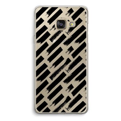 Zwarte vegen: Samsung Galaxy A3 (2016) Transparant Hoesje