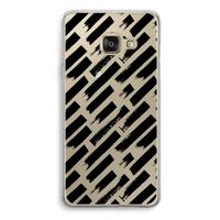 Zwarte vegen: Samsung Galaxy A3 (2016) Transparant Hoesje