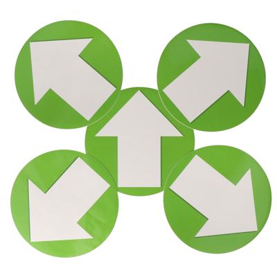 10x Accent pijl sticker groen