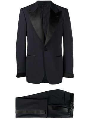 TOM FORD smoking à veste à simple boutonnage - Bleu