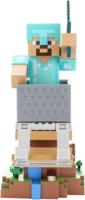 Minecraft Steve Diamond Armor beeldje - EXQUISITE GAMING - Cable Guys - Houder voor koptelefoon, smartphone of kleine accessoires - 20 cm