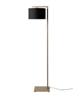 Vloerlamp Boston, zand met zwarte kap Ø32 x20xm