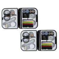 Naaiset - 2x - 14-delig - compact reisnaaisetje - naaibenodigdheden - naaidoos Naaiset - 2x - 14-delig - compact reisnaaisetje - naaibenodigdheden - naaidoos