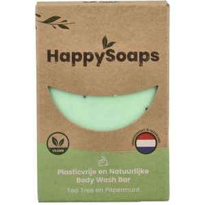 Happysoaps Body bar tea tree en pepermunt (100 gr)