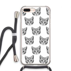 Kitten: iPhone 7 PLUS Transparant Hoesje met koord