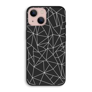 Geometrische lijnen wit: iPhone 13 Biologisch afbreekbaar hoesje