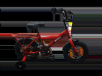 Bikefun Kinderfiets boost 12 inch - met zijwieltjes en remnaaf - rood