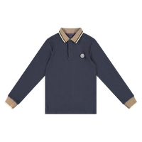 Vinrose Jongens polo shirt - Mood indigo blauw - thumbnail